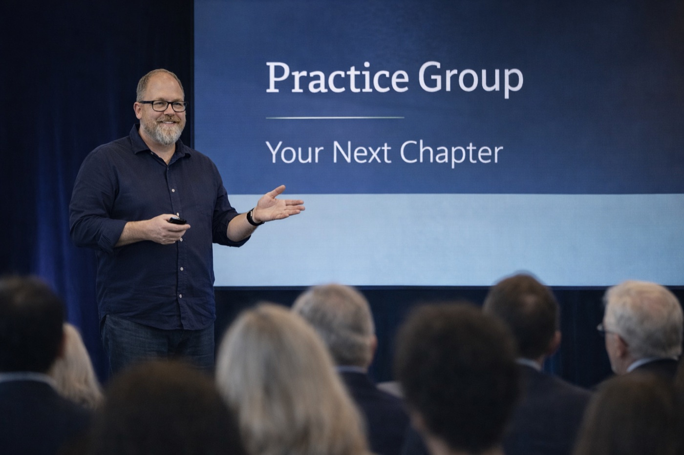 Andy Jackson speaking at a conference