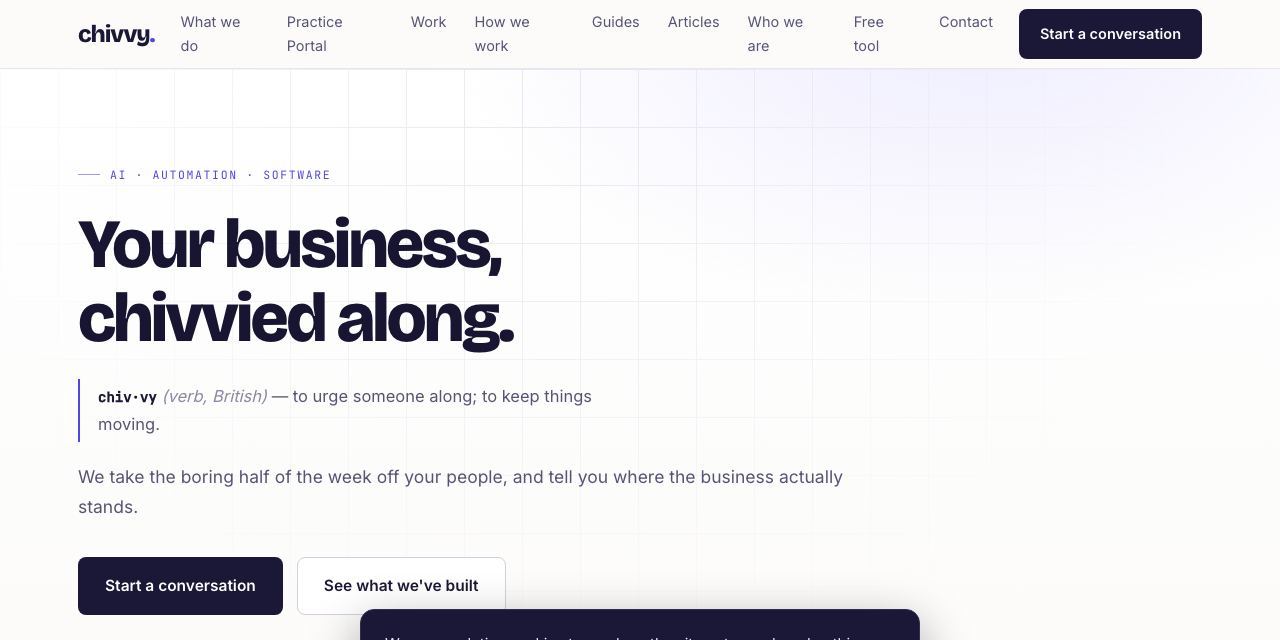 Chivvy website